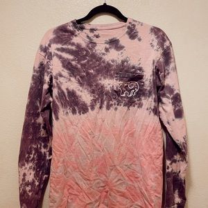 Tye dye pink & purple Ivory Ella long sleeve tee